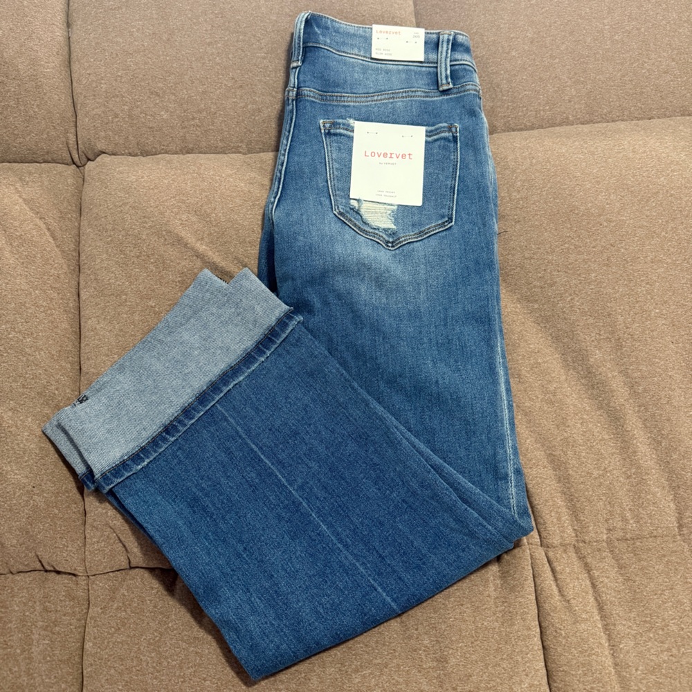 Lovevet Women's Flare Jeans in Classic Blue
